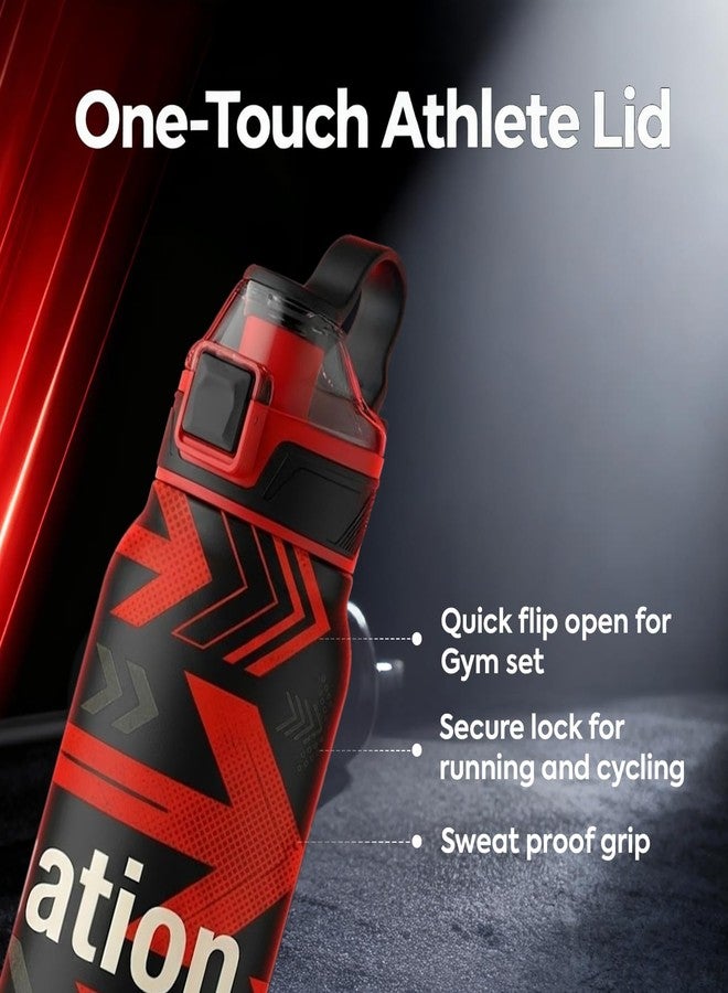 Perch Apex Hot and Cold Stainless Steel Water Bottle 740ml | Triple-Layer Vacuum Insulated 3D Printed Bottle | ISI Certified, Leakproof & BPA-Free | Gift for Men & Women |Destination - Image 5